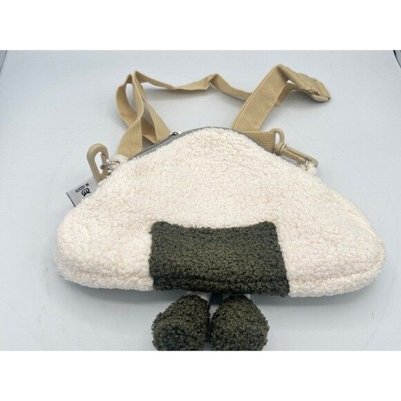 Japanese Rice Ball Onigiri Design Mini Plush Crossbody Bag Shoulder Bag NEW - Picture 4 of 4